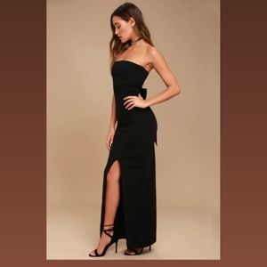 LULUS Own The Night Maxi Dress In Black Size M